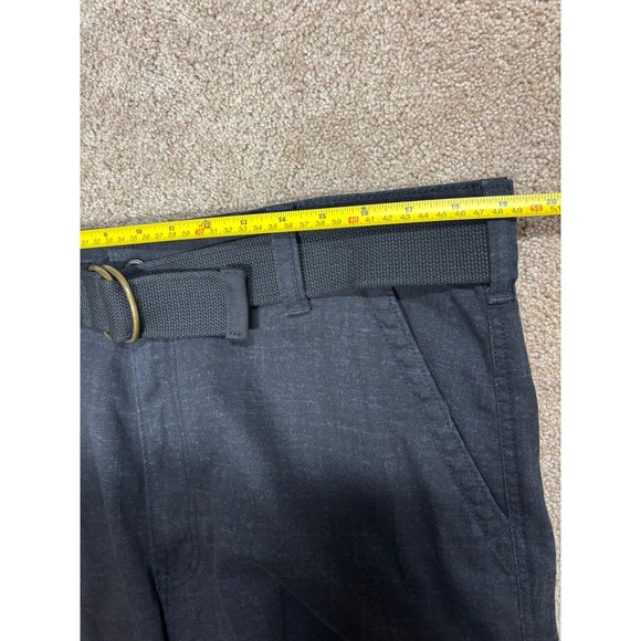 Levi's Mens Cargo Shorts Black Belted Relaxed Fit Cotton Blend size‎ 38 - Picture 6 of 9